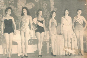 Lygia Carotenuto (RS), Zaida Saldanha (Rio), Martha Rocha (BA), Dorma Nasser (GO), Patricia Lacerda (DF) e Baby Lomani (SP) (Foto: O Cruzeiro)